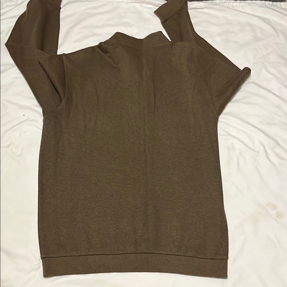 Roundtree & Yorke Brown Zip Up Sweater - Picture 5 of 8